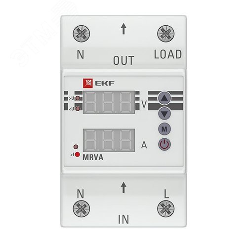 Реле напряжения и тока с с дисплеем MRVA 25A - EKF
