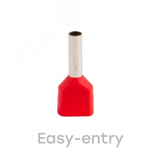 Наконечник штыревой втулочный изолированный НШвИ (2) 1.0-8 (50шт) 3