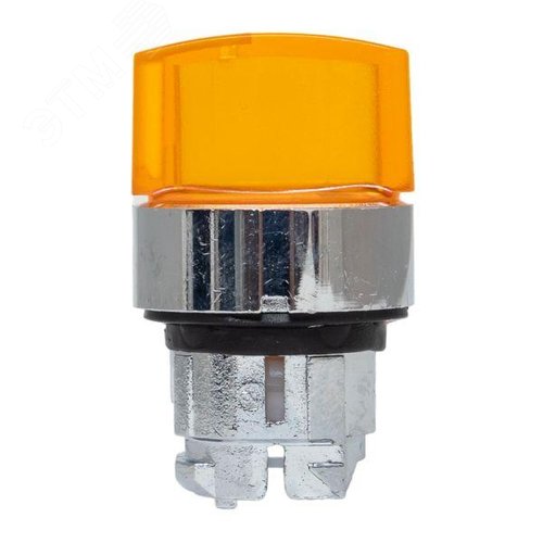 Механизм переключателя исполнительный XB4 желтый на 3 положения возвратный без фиксации с подсветкой с короткой ручкой PROxima 3