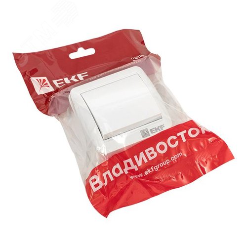 Владивосток Выключатель 1-кл. 10А IP54 белый - фото 2