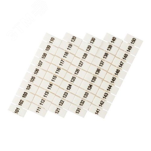 Маркеры для UT/ST/Push-in 6 с нумерацией 100-150 (100 шт.) EKF