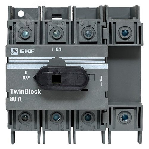 Рубильник 80A 4P c рукояткой управления для прямой установки TwinBlock - фото 3
