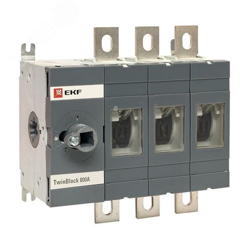 Рубильник 800A 3P без рукоятки управления Twin block - EKF