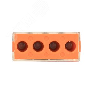 Клемма СМК 773-174 (с пастой) 4 отверстия 2.5-6.0мм2 (уп.4шт.) PROxima (plc-smk-773-174r) - фото 2