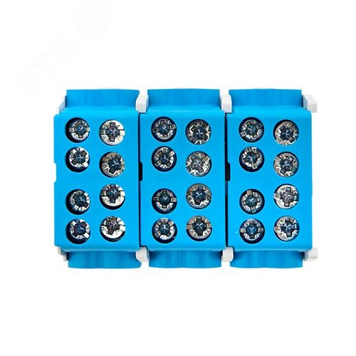 Клемма распределительная КСР с двойным винтом 2x25/2x16 синяя PROxima - фото 10