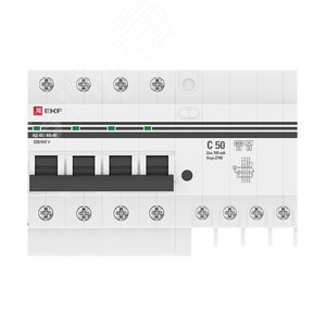 Выключатель автоматический дифференциальный АД-4S 4п 50А 100мА С EKF PROxima (DA4-50-100S-pro) 2