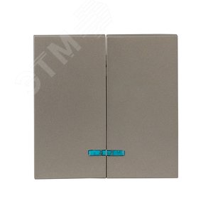 Валенсия лицевая панель выключателя 2-кл. с индикатором 10А кашемир