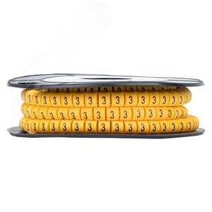 Маркер кабельный 6.0кв.мм 3 (350ед) (ЕС-3) 2