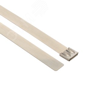 Хомут AISI 304 из нержавеющей стали, 12x290 (100 шт.) FlexLock PROxima (plc-fl-tss-304-12x290) 2