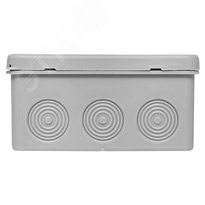 Коробка распределительная KMP-030-035 с крышкой (100х100х50) для прямого монтажа без мембр. вводов серая IP54 EKF - фото 2