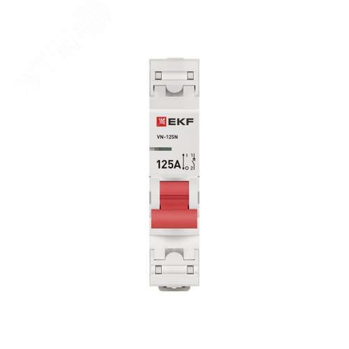 Выключатель нагрузки (ВН) однополюсный 1P 125А ВН-125N S1251125 PROXIMA EKF - фото 4
