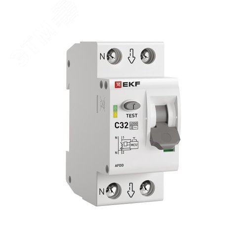 Устройство защиты от дугового пробоя 1P+N 32А (C) 6 кА УЗДП PROxima - EKF