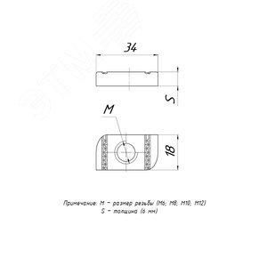 STRUT-гайка М6 2