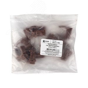 Крепеж-клипса под темное дерево d16мм Plast PROxima 2