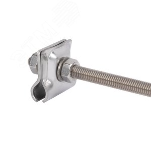 Зажим прута универсальный 51510 HZ 30x30 мм с анкером, L 300 мм, Ni PROxima 2