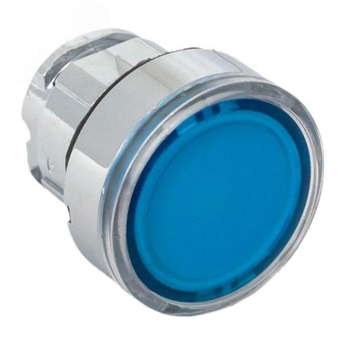 Механизм кнопки исполнительный XB4 синий плоский возвратный без фиксации с подсветкой PROxima 4