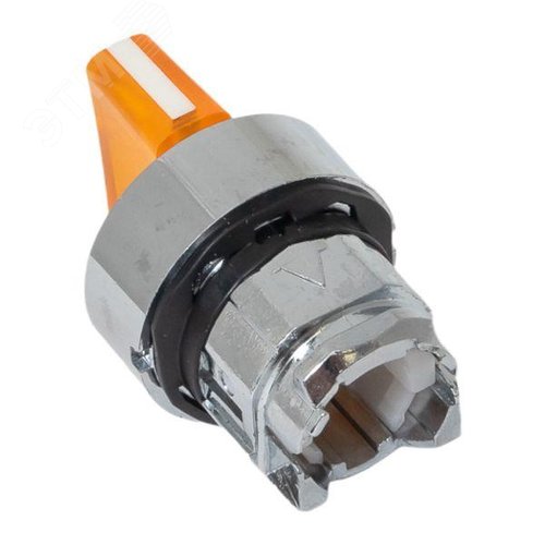 Механизм переключателя исполнительный XB4 желтый на 3 положения возвратный без фиксации с подсветкой с короткой ручкой PROxima 8