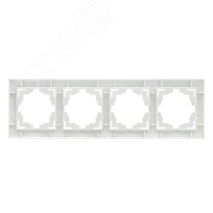 Валенсия рамка 4-местная белая 3