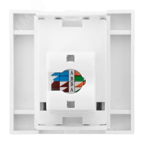 Розетка RJ45, категории 6 (ширина 2 модуля) - фото 4