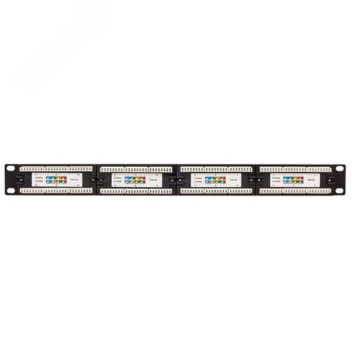 Патч-панель TERACOM 19' Cat.5E 1U неэкранированная UTP 24 порта RJ-45 110 IDC | TRC-PPNL-5EUTP-1U24 | EKF - фото 4