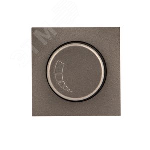 Валенсия лицевая панель светорегулятора 600W 220В графит