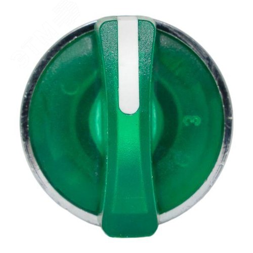 Механизм переключателя исполнительный XB4 зеленый на 2 положения возвратный без фиксации с подсветкой с короткой ручкой PROxima 2