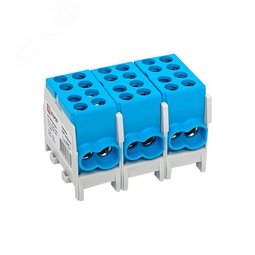 Клемма распределительная КСР с двойным винтом 2x25/2x16 синяя PROxima - фото 9
