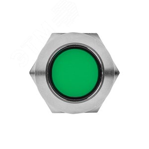 Лампа зеленая сигнальная S-Pro67 19 мм 24В 3