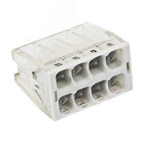Клемма СМК 2273-248 (с пастой) 8 отверстий 0.5-2.5мм2 (4шт.) PROxima (plc-smk-2273-248r) - EKF