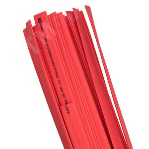 Трубка термоусаживаемая ТУТ нг 14/7 красная в отрезках по 1м PROxima