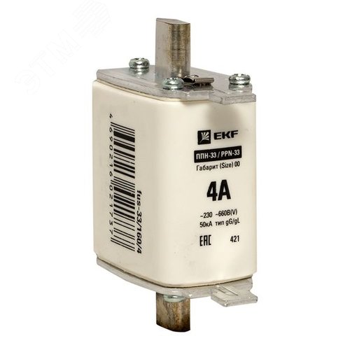 Вставка плавкая ППН-33 160/4А габарит 00 - EKF