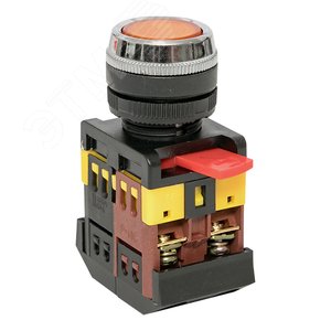Кнопка ABLFS-22 с подсветкой желтая NO+NC 230В PROxima (ablfs-22-y) - EKF