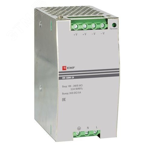 Блок питания 24В DR-120W-24 PROxima (dr-120w-24) - EKF