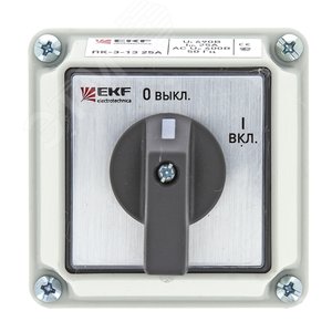 Переключатель кулачковый ПК-3-13 25А 3P ВКЛ-ВЫКЛ IP65 PROxima - фото 3