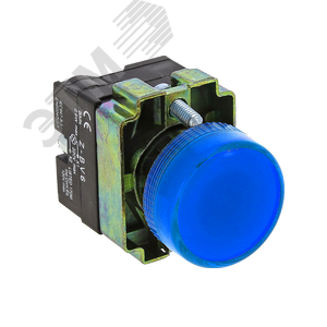 Лампа сигнальная BV66 синяя с подсветкой