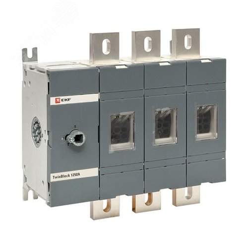 Рубильник 1250A 3P без рукоятки управления Twin block - EKF
