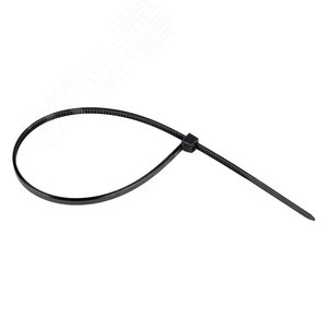 Хомут 2.5х180 черный нейлон (100шт) (plc-cb-2.5x180)