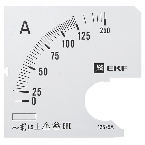 Шкала сменная для A961 125/5А-1,5 PROxima - EKF
