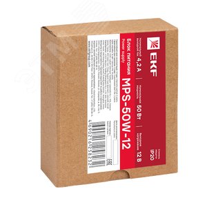 Блок питания 12В MPS-50W-12 Proxima - фото 2