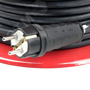 Удлинитель на катушке Гефест 2.0 4 гнезда 30м с заземлением и предохранителем КГ 3x2.5 16А/3.5кВт PROxima 3