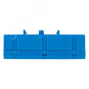 Шина 0 N (6х9мм) 12 отверстий латунь синий изолированный корпус на DIN-рейку PROxima 3