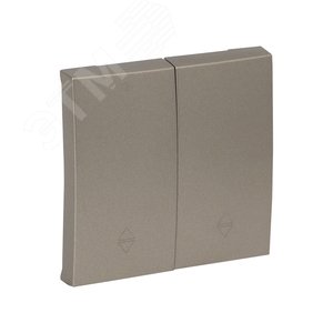 Валенсия лицевая панель выключателя 2-кл. проходного 10А кашемир 2