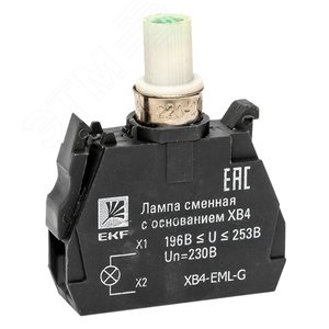 Лампа сменная c основанием XB4 зеленая 230В PROxima - EKF