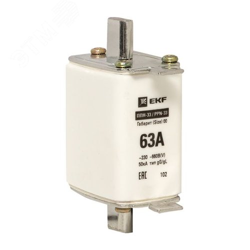 Вставка плавкая ППН-33 160/63А габарит 00 - EKF