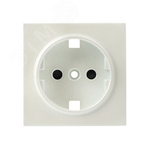 Валенсия лицевая панель розетки 1-местной с/з 16А жемчуг с защ. штор. 2