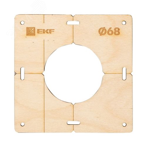 Шаблон для подрозетников c 1 отв. диам. 68 мм Expert - EKF