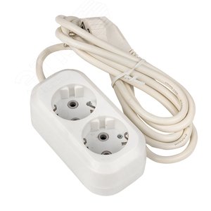 Удлинитель Эксперт 2 гнезда 3 метра 16А/3,0кВт с заземлением ПВС 3х1
