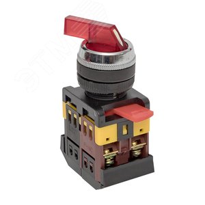 Переключатель ANLC-22 2P красный с подсветкой 380В NO+NC (psw-anlc-2p-r-380)
