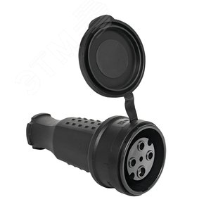 Розетка переносная с защитной крышкой каучуковая 380В 3P+PE 32A IP44 EKF PROxima (RPS-022-32-380-44) - фото 3