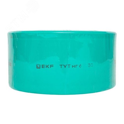 Термоусаживаемая трубка ТУТ нг 60/30 зелёная рулон PROxima - фото 3